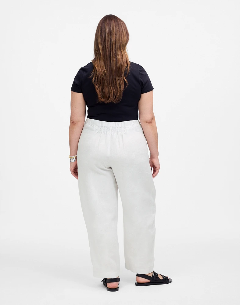 Pull-On Barrel Pants 100% Linen | Madewell