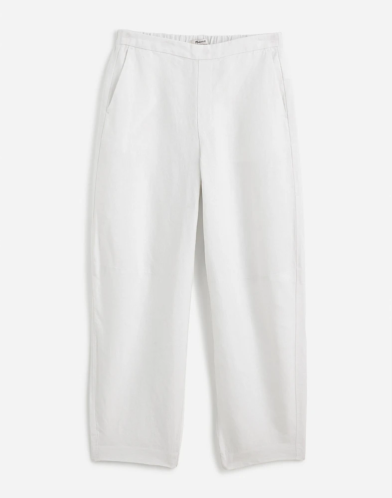Pull-On Barrel Pants 100% Linen | Madewell
