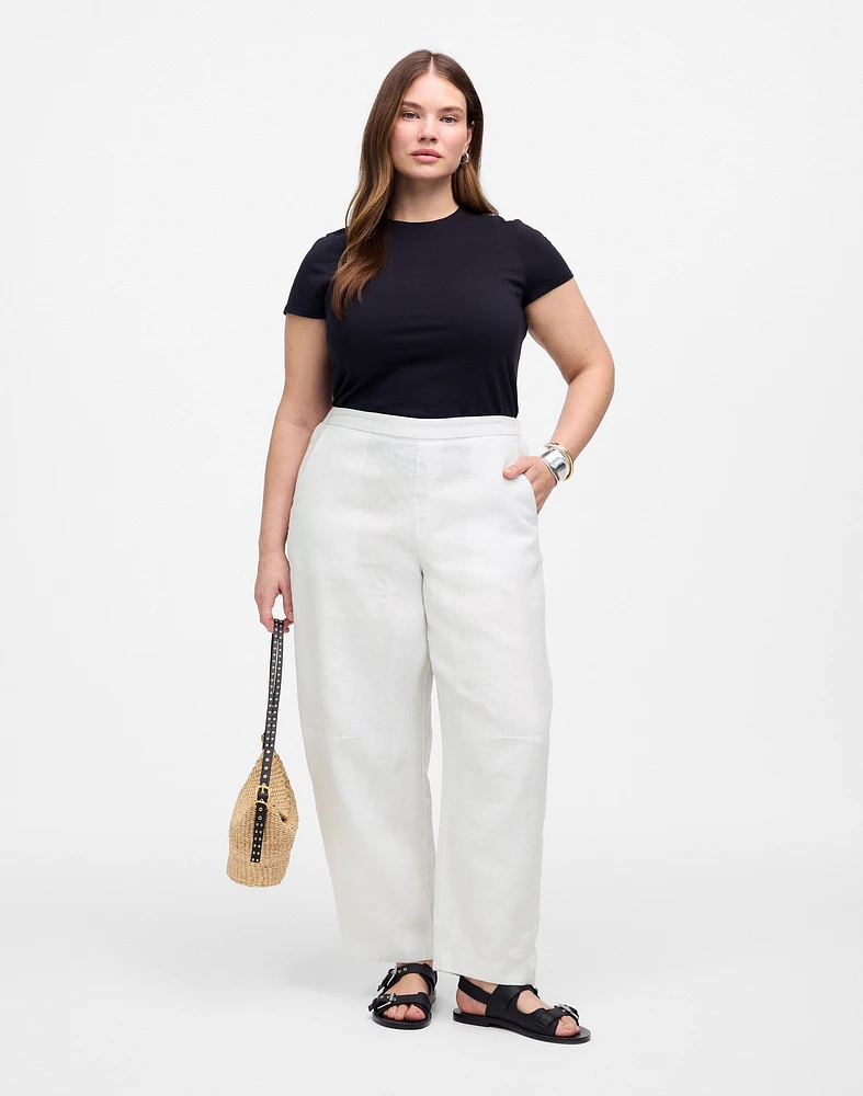 Pull-On Barrel Pants 100% Linen | Madewell