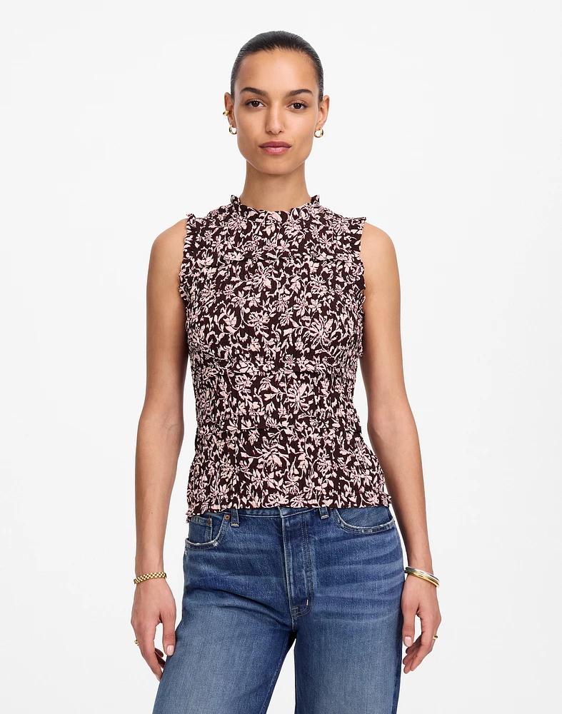 Ruffled Smocked Top Floral | Madewell