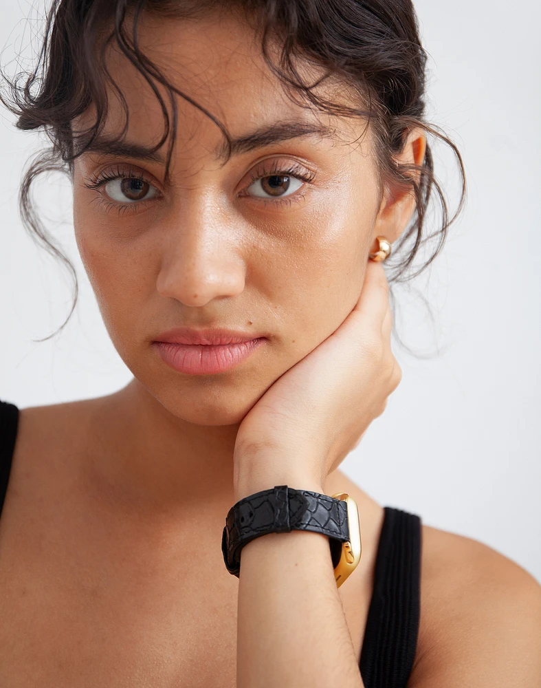 Hyer Goods Apple Watch Band- White- Gold- 42/44/45/49 mm | Madewell