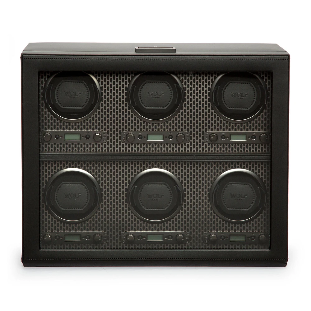 Axis Powder Coat Grey 6 Piece Watch Winder
