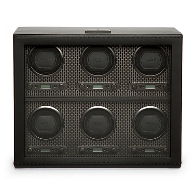 Axis Powder Coat Grey 6 Piece Watch Winder