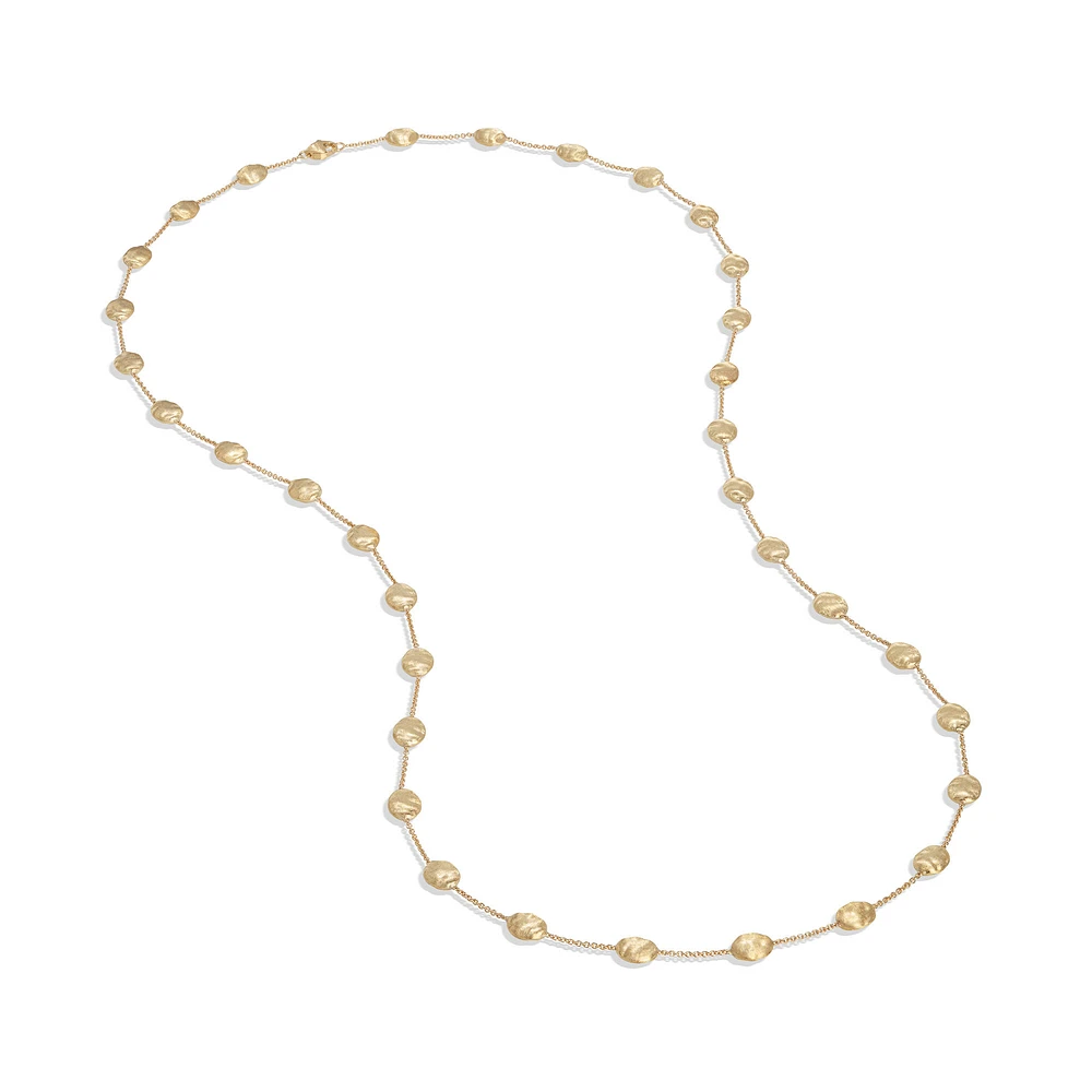 Siviglia Large Yellow Gold Station Necklace