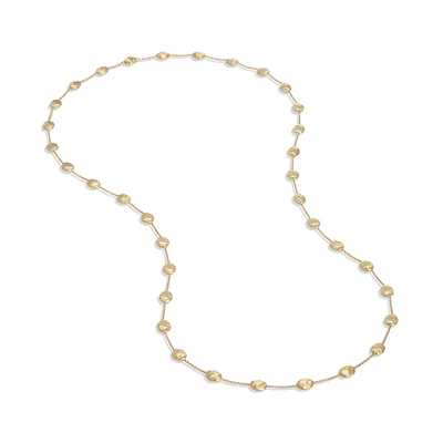 Siviglia Large Yellow Gold Station Necklace