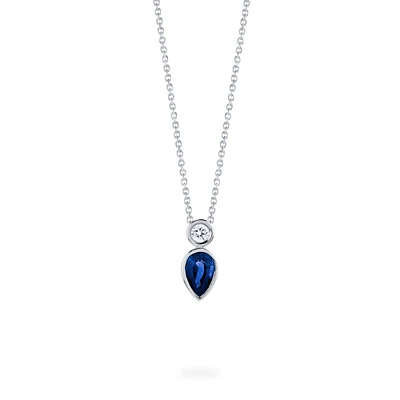Sapphire and Diamond Pendant