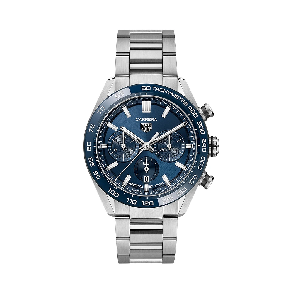 Carrera Automatic Chronograph 44 mm Stainless Steel