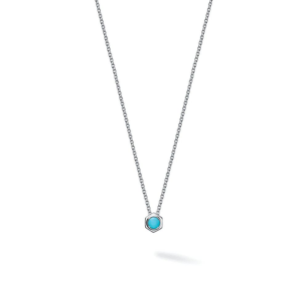 Turquoise and Silver Pendant