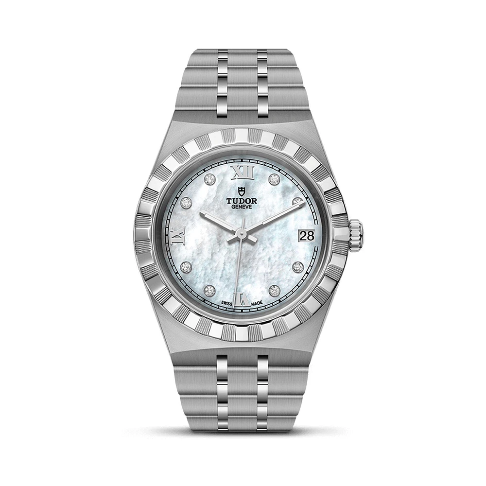 TUDOR Royal Automatic mm Stainless Steel and Diamond
