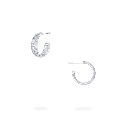 15 mm Sterling Silver Hoop Earrings