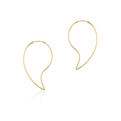 Large Yellow Gold Hoop Earrings