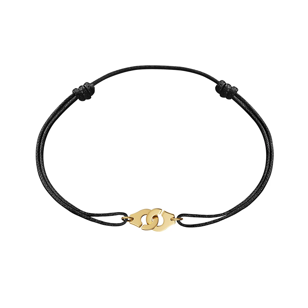 Menottes R8 Yellow Gold Cord Bracelet
