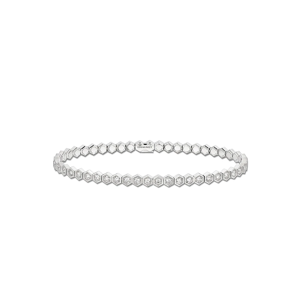 Bee de Chaumet White Gold and Diamond Bracelet