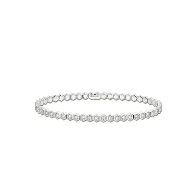 Bee de Chaumet White Gold and Diamond Bracelet