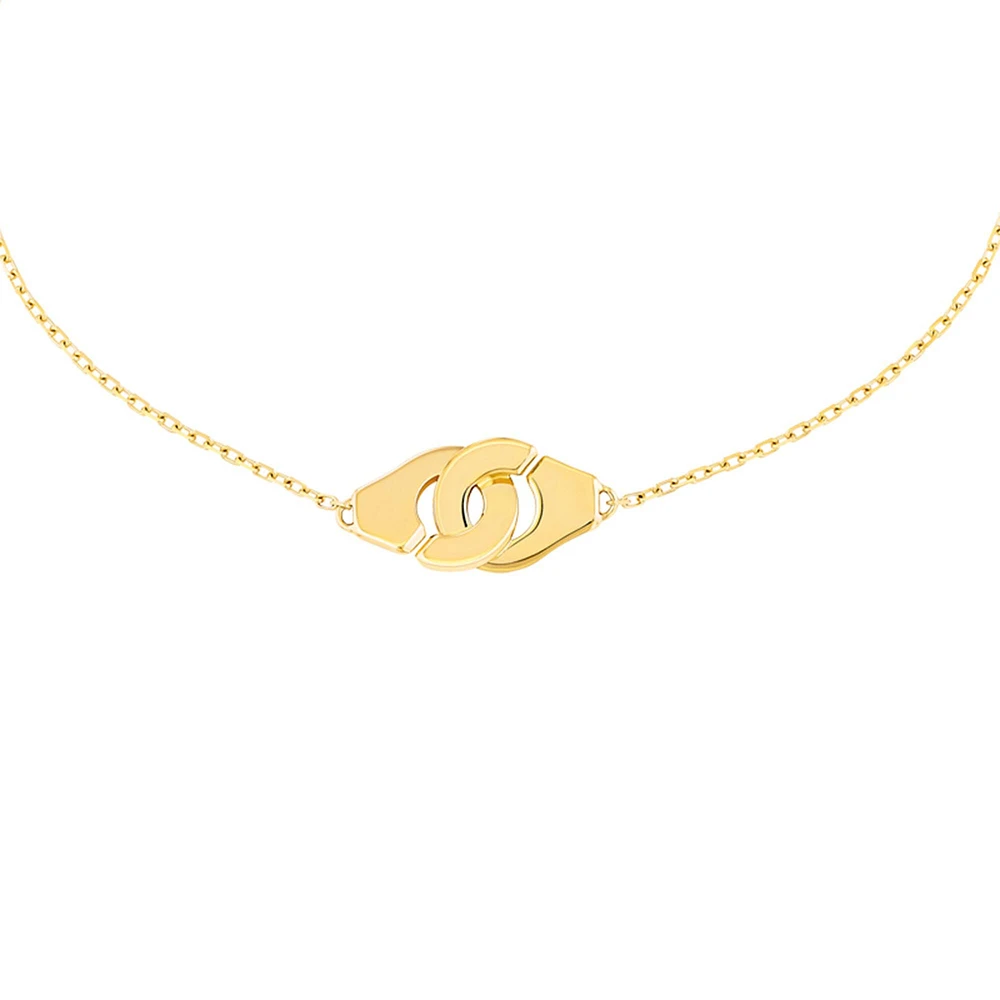 Menottes R8 Yellow Gold Bracelet