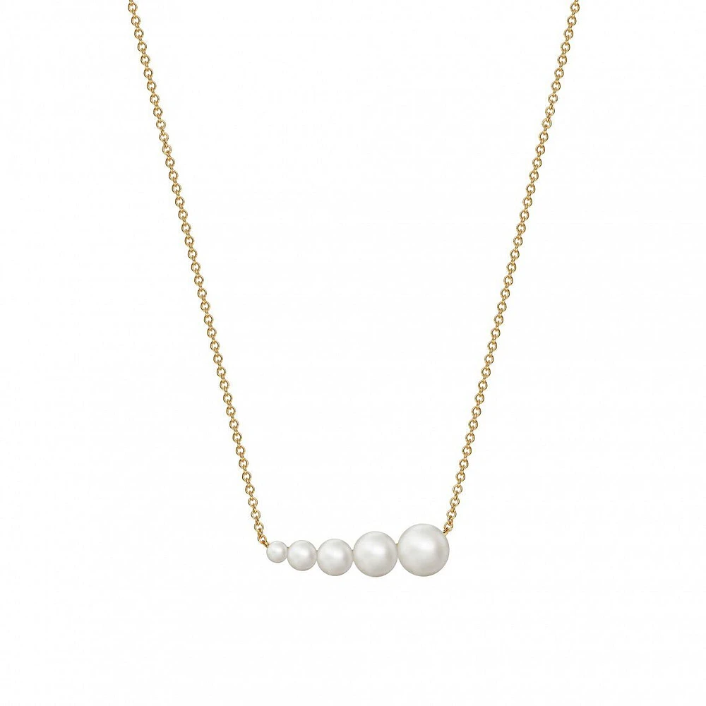 Freshwater Pearl Horizontal Bar Necklace