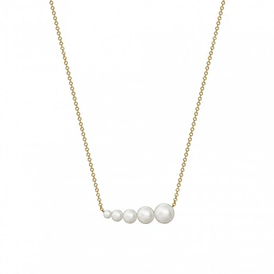 Freshwater Pearl Horizontal Bar Necklace
