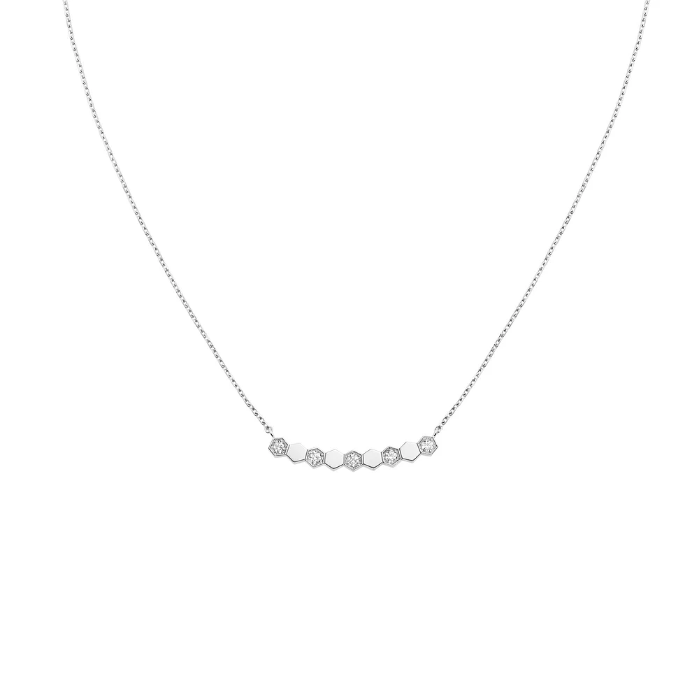 Bee de Chaumet White Gold and Diamond Pendant