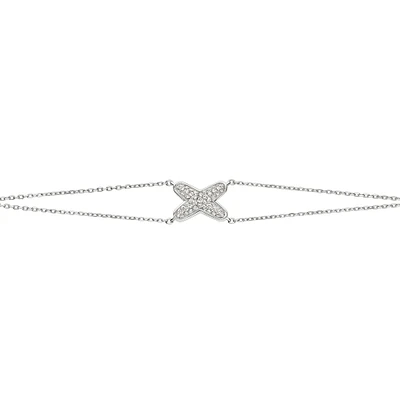 Jeux De Liens White Gold and Diamond Pavé Bracelet