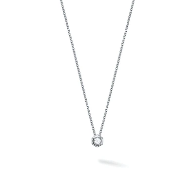 White Quartz and Silver Pendant