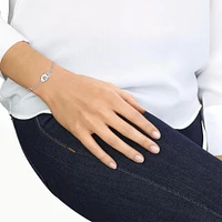 Menottes R10 Gold and Diamond Pavé Bracelet