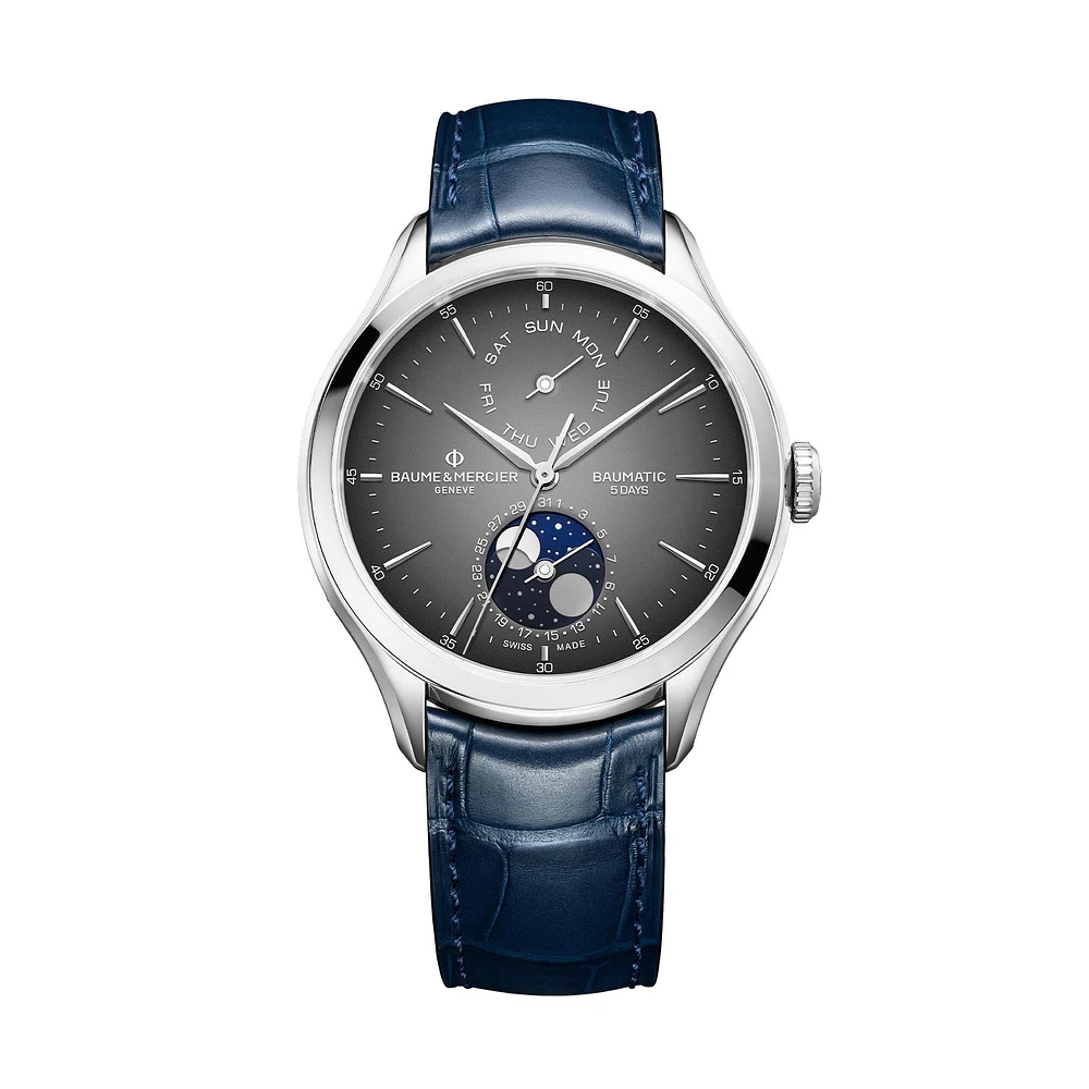 Clifton Baumatic Automatic Moonphase 42 mm Stainless Steel