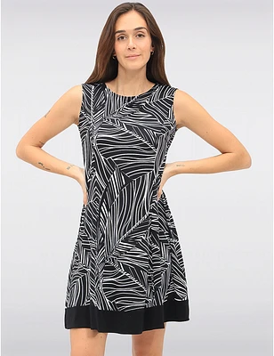 Robe A-ligne Imprimé Abstrait par Vamp
