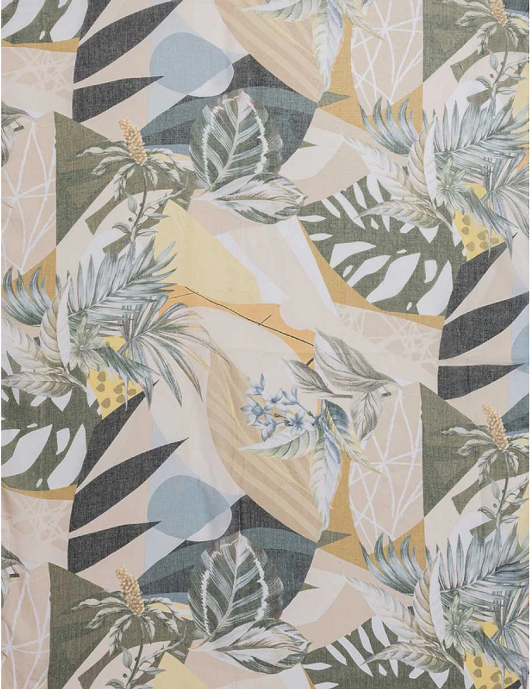 Manteaux Manteaux | La maison du manteau au Québec Foulard Oblong Imprimé Tropical avec Motifs Floraux et Feuilles de Palmier