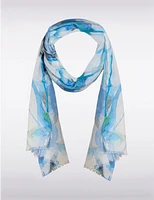 Manteaux | La maison du manteau au Québec Charmant Foulard Oblong Imprimé Flamant Rose Exotique avec Franges