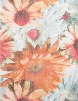 Manteaux Manteaux | La maison du manteau au Québec Foulard Oblong Doux et Respirant avec un Charmant Imprimé de Marguerites
