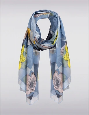 Manteaux | La maison du manteau au Québec Foulard Oversize à Imprimé Floral et Géométrique Original