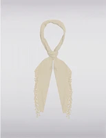 Manteaux | La maison du manteau au Québec Foulard Triangulaire Luxueux et Doux avec Franges en Dentelle par Saki