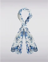 Manteaux Manteaux | La maison du manteau au Québec Châle Foulard Oblong à Imprimé Floral Complexe et Design de Paon Vibrant