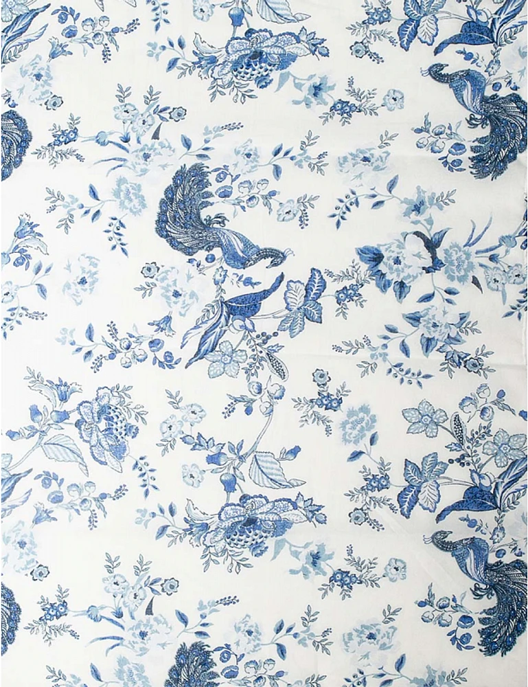 Manteaux Manteaux | La maison du manteau au Québec Châle Foulard Oblong à Imprimé Floral Complexe et Design de Paon Vibrant