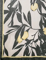 Manteaux Manteaux | La maison du manteau au Québec Foulard Oblong Léger à Imprimé Distinctif et Bordures Contrastées Noires