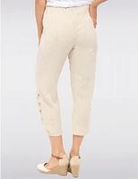 Manteaux | La maison du manteau au Québec Pantalon Fluide Avec Taille Élastique Poches & Détail Boutons Décoratifs Par Goa