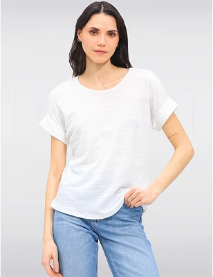 Haut Manches Revers Texturé par Ninety