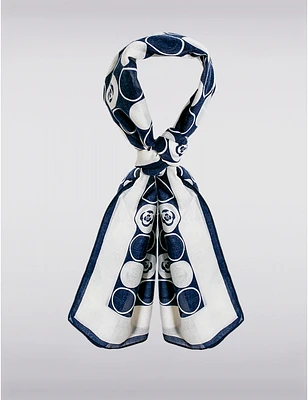 Manteaux Manteaux | La maison du manteau au Québec Châle Foulard Oblong Léger à Imprimé Intemporel de Circles et Roses
