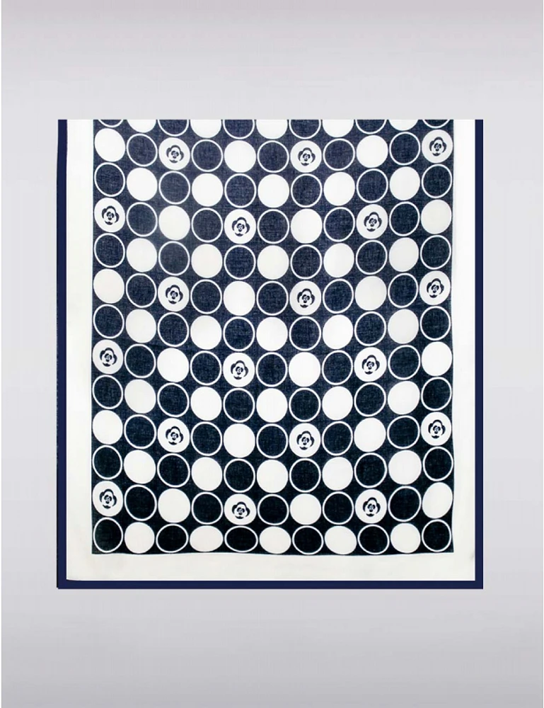 Manteaux Manteaux | La maison du manteau au Québec Châle Foulard Oblong Léger à Imprimé Intemporel de Circles et Roses