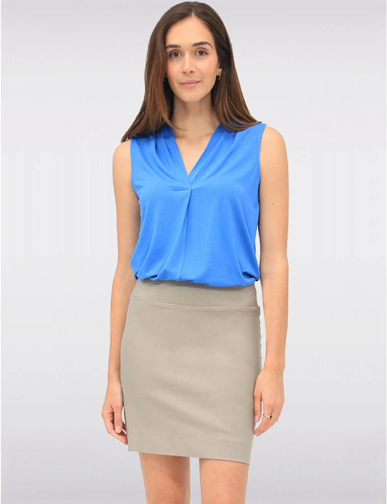Manteaux | La maison du manteau au Québec Jupe-short Extensible Chic À Taille Mi-haute Et Coupe Droite Par Amani Couture