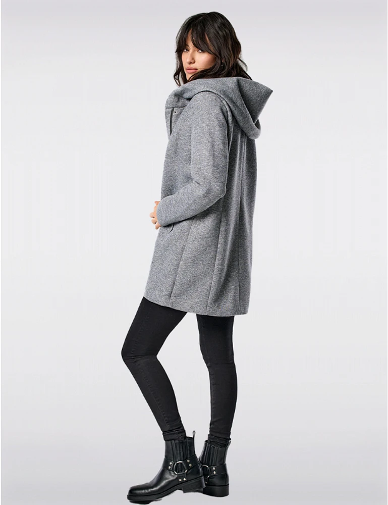 Manteau Droit Capuche par Only