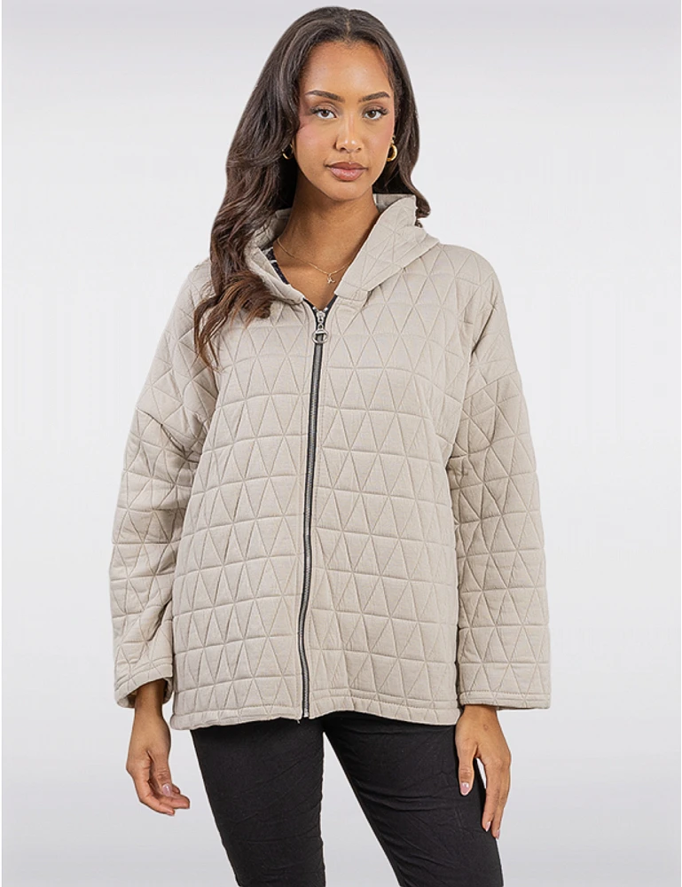 Hoodie Matelassé Diamant Froccella