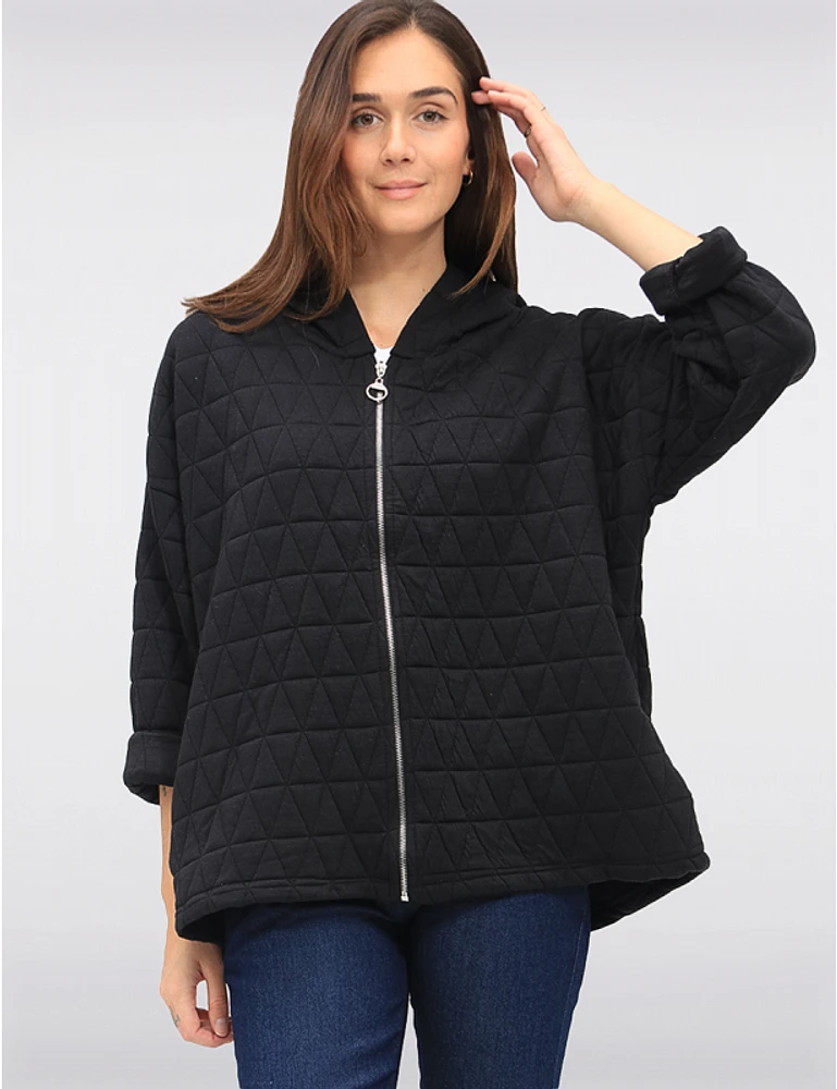 Hoodie Matelassé Diamant Froccella