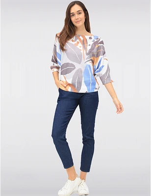 Haut Tricoté Floral Abstrait par Froccella