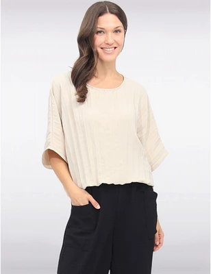 Haut Dolman Plissé Chic par Froccella