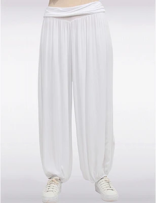 Pantalon Bouffant Taille Froncée par Froccella