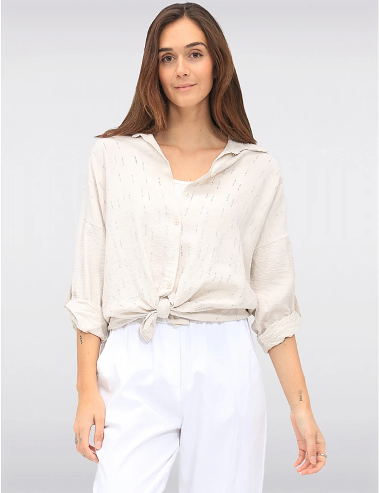 Chemise à Nouer Cloutée par Froccella