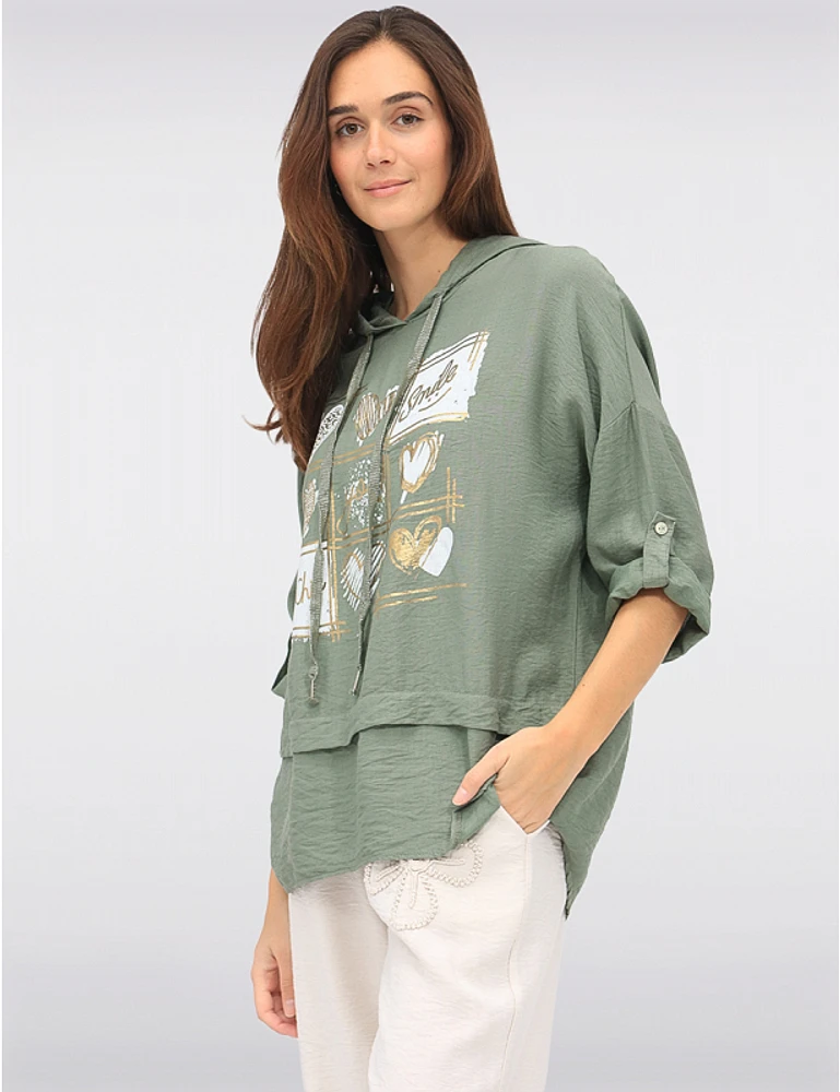 Hoodie Chic Asymétrique par Froccella