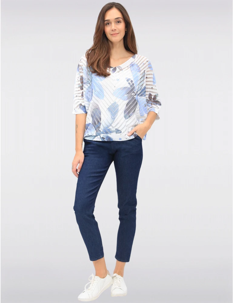 Haut Crochet Floral Dolman par Froccella