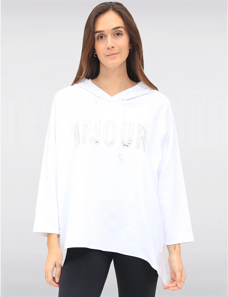 Haut Capuche Coton Relax par Froccella